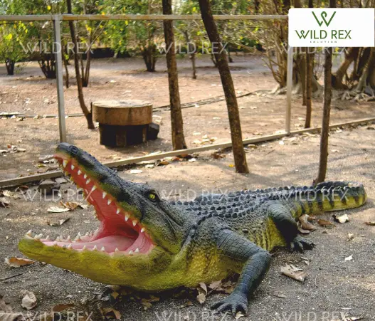 FRP Crocodile Statue